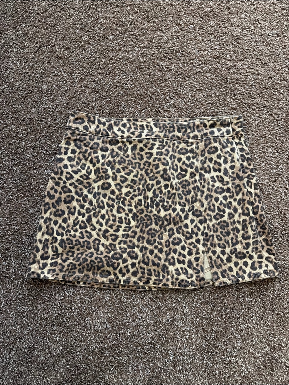 American Eagle Outfitters Leopard Print Mini Skirt - Tan, Brown, Black